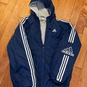 Adidas vintage jacket with inside lining warm